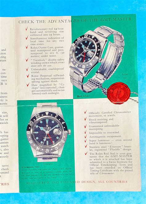 Rolex Watch Brochures .